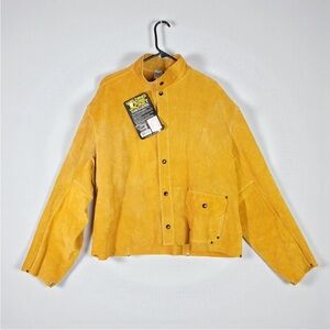 TILLMAN 3260 Heavyweight Suede Welding Jacket Brown Mens 2XL Flame Resistant New